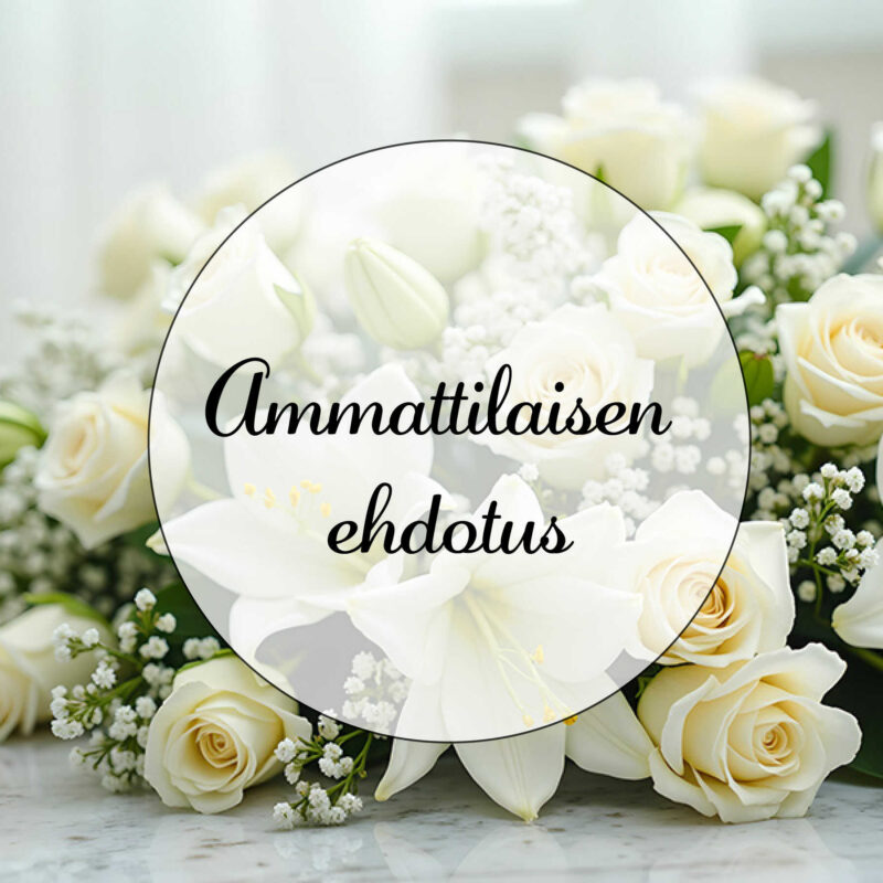 Osanottokimppu, floristin ehdotus